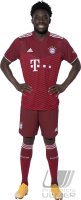 Fussball 1. Bundesliga Saison 21/22: Alphonso Davies (FC Bayern Muenchen)