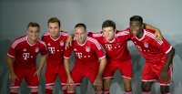 Fussball 1. Bundesliga 2013/2014:  Fototermin beim  FC Bayern Muenchen