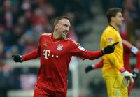 Fussball 1. Bundesliga Saison 12/13: JUBEL Franck Ribery (FC Bayern Muenchen)