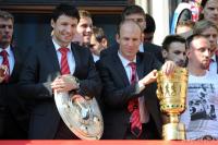 Fussball: FC Bayern feiert zum Saisonabschluss auf dem Marienplatz