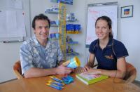 Triathlon Ricarda Lisk (GER) zu besuch bei Ultra Sports