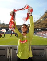 Fussball 1. Bundesliga : JUBEL nach dem Sieg Torwart Sven Ulreich (VfB Stuttgart)