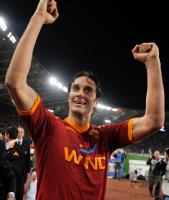 FUSSBALL SERIE A: JUBEL Luca Toni (AS Rom)