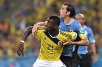 FUSSBALL WM 2014, Achtelfinale: Kolumbien - Uruguay