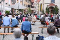 Fronleichnamsgottesdienst 2021 auf dem Rottenburger Marktplatz mit Abstand