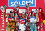 SKI   Weltcup  Riesensalalom  Slden Damen Siegerehrung