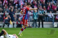 Fussball 1. Bundesliga Saison 14/15: JUBEL Robert Lewandowski (FC Bayern Muenchen)