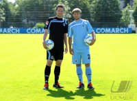 2. Fussball Bundesliga: Benjamin Lauth, Daniel Halfar (v. li., 1860 Muenchen)