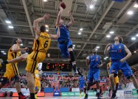 Basketball 1. Bundesliga 13/14:  Walter Tigers Tuebingen - Mitteldeutscher BC