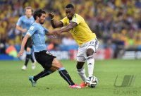 FUSSBALL WM 2014, Achtelfinale: Kolumbien - Uruguay
