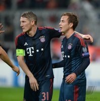 Fussball Champions League 13/14: JUBEL Mario Goetze (FC Bayern Muenchen)