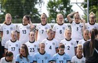 Fussball International Euro 2025,
Mannschaftsfoto Deutsche Frauen Nationalmannschaft
