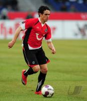 FUSSBALL, 1. BUNDESLIGA, 24. Spieltag: Hannover, SCHMIEDEBACH Einzelaktion