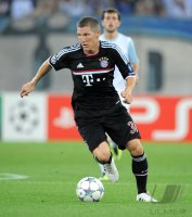 Fussball CHL  Saison 2011/2012:  Bastian Schweinsteiger (FC Bayern Muenchen)