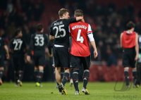 FUSSBALL INTERNATIONAL CHL ACHTELFINALE 12/13:  FC Arsenal London - FC Bayern Muenchen