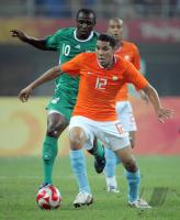 FUSSBALL  Olympia 2008   Vorrunde  Maenner  Holland - Nigeria