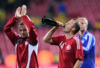 Fussball WM  2010  Qualifikation:  Daenemark - Schweden