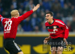 Fussball 1. Bundesliga: Schalke - Leverkusen, jubel Leverkusen