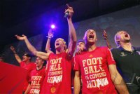 Fussball Champions League Finale 2013: Bankett des FC Bayern Muenchen nach dem Gewinn des Champions League Finales 2013