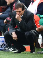 FUSSBALL SERIE A:  Trainer Massimilliano Allegri (AC Mailand)