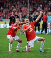1. Fussball Bundesliga:  JUBEL Lewis Holtby, Andre Schuerrle (v.li., 1. FSV Mainz 05)