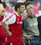 FUSSBALL  1. Liga  FC Bayern Ballack und Kahn