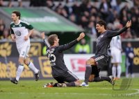 Fussball 1. Bundesliga  Saison 2010/2011: VfL Wolfsburg - FC Bayern Muenchen