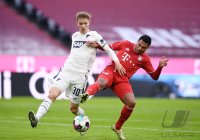 Fussball 1. Bundesliga Saison 20/21: FC Bayern Muenchen - TSG 1899 Hoffenheim