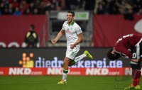 Fussball 1. Bundesliga 13/14: JUBEL Franco di Santo (SV Werder Bremen)