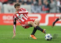 Fussball CHL  Saison 2010/2011: Thomas Mueller (FC Bayern Muenchen)