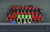Fussball 1. Bundesliga 2012/2013:  Fototermin beim  FC Bayern Muenchen