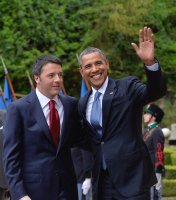 Staatsbesuch; US-Praesident Barack Obama trifft den ITA Ministerpraesidenten Matteo Renzi