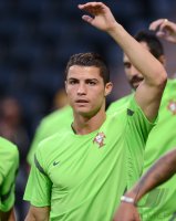 FUSSBALL INTERNATIONAL EURO 2012 Training Portugal: Cristiano Ronaldo (Portugal)