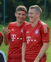 Fussball 1. Bundesliga 2012/2013:  Fototermin beim  FC Bayern Muenchen