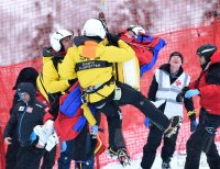 Ski Alpin Kitzbuehel 2016 Abfahrt Sturz Hannes Reichelt (AUT)