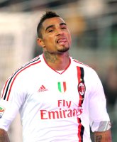 FUSSBALL SERIE A:  Jubel Kevin Prince Boateng (AC Mailand)