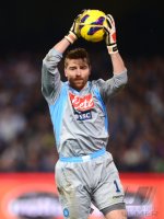 FUSSBALL SERIE A:  Torwart Morgan De Sanctis (SSC Neapel)