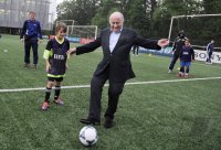 Fussball  International: FIFA Praesident Joseph S. Blatter (Schweiz)
