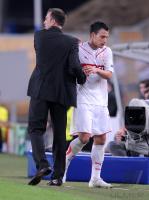 Timo Gebhart  mit Trainer Markus Babbel  ( VfB Stuttgart )