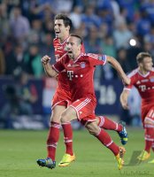 Fussball Supercup Finale 2013: JUBEL Supercupsieger FC Bayern Muenchen