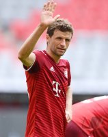 Fussball 1. Bundesliga Saison 21/22: Teampraesentation FC Bayern Muenchen
