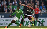 Fussball, 1. Bundesliga  Saison 2014/2015: SV Werder Bremen - Hamburger SV