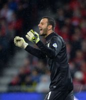 Fussball International WM Quali 2014:  Torwart Samir Handanovic (Slowenien)