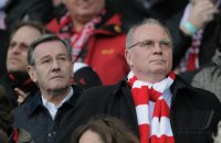 Fussball 1. Bundesliga  Saison 2010/2011: Praesident  Uli Hoeness (FC Bayern Muenchen)