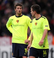 Fussball Champions League: FC Bayern  Muenchen  - FC Basel