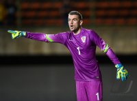 Fussball International Testspiel: Torwart Stipe Pletikosa (Kroatien)