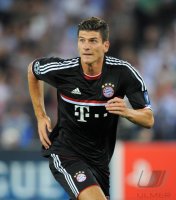 Fussball CHL  Saison 2011/2012:  Mario Gomez (FC Bayern Muenchen)