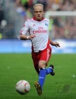 Fussball, 1. Bundesliga, Saison 2010/2011: Hamburger SV, JAROLIM am Ball