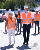Neckartalbruecke der Bundesstrasse 32 ueber das Neckartal bei Horb
