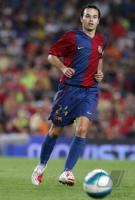 Fussball, Primera Division, Barcelona: INIESTA Einzelaktion